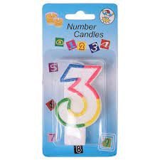 3 Number Candle