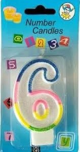 6 Number Candle