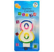 8 Number Candle