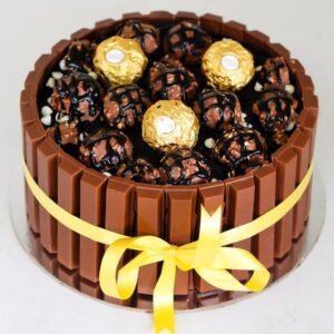 Ferrero Rochers Kitkat Cake